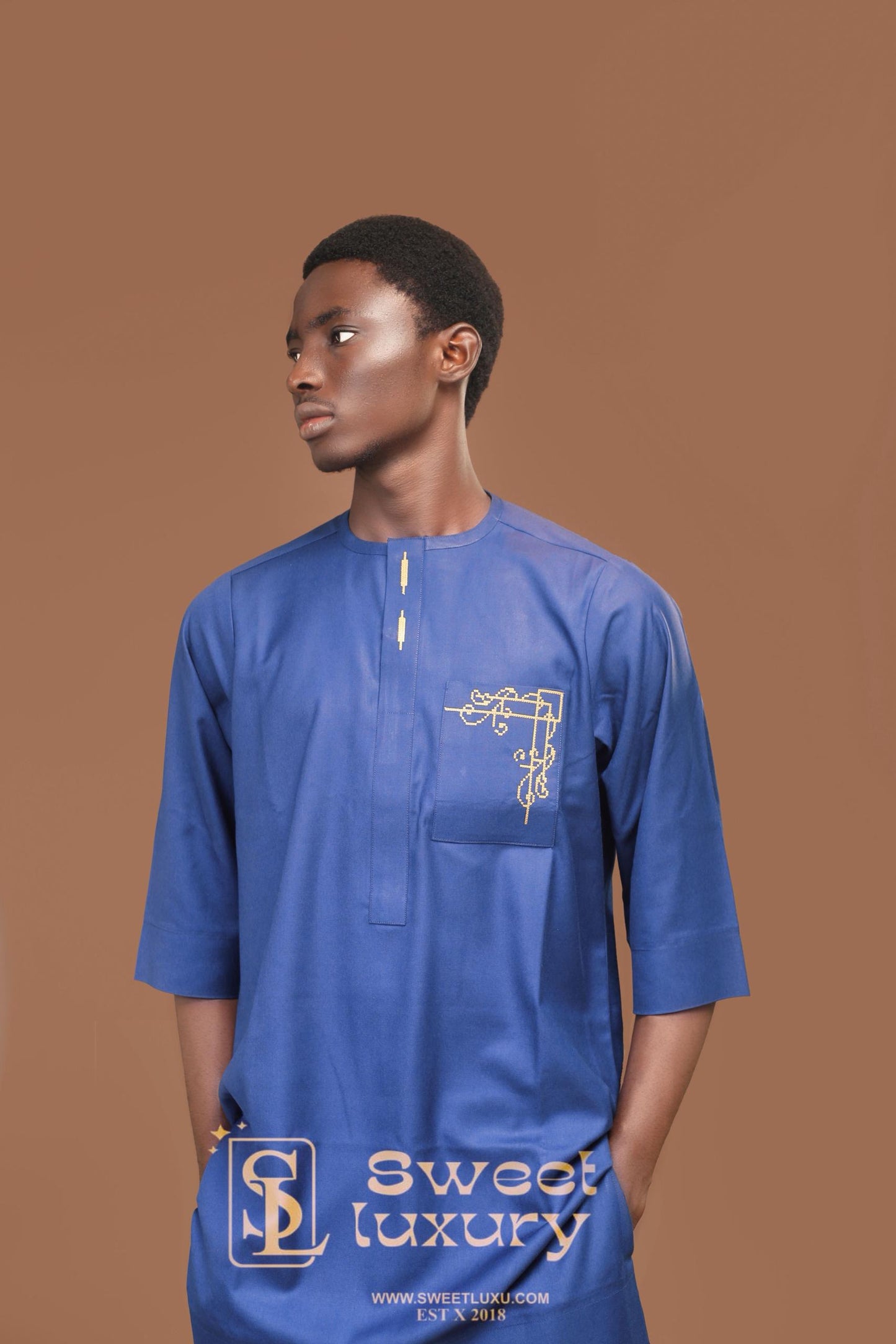 Royal Blue Elegance Kaftan (Copy)