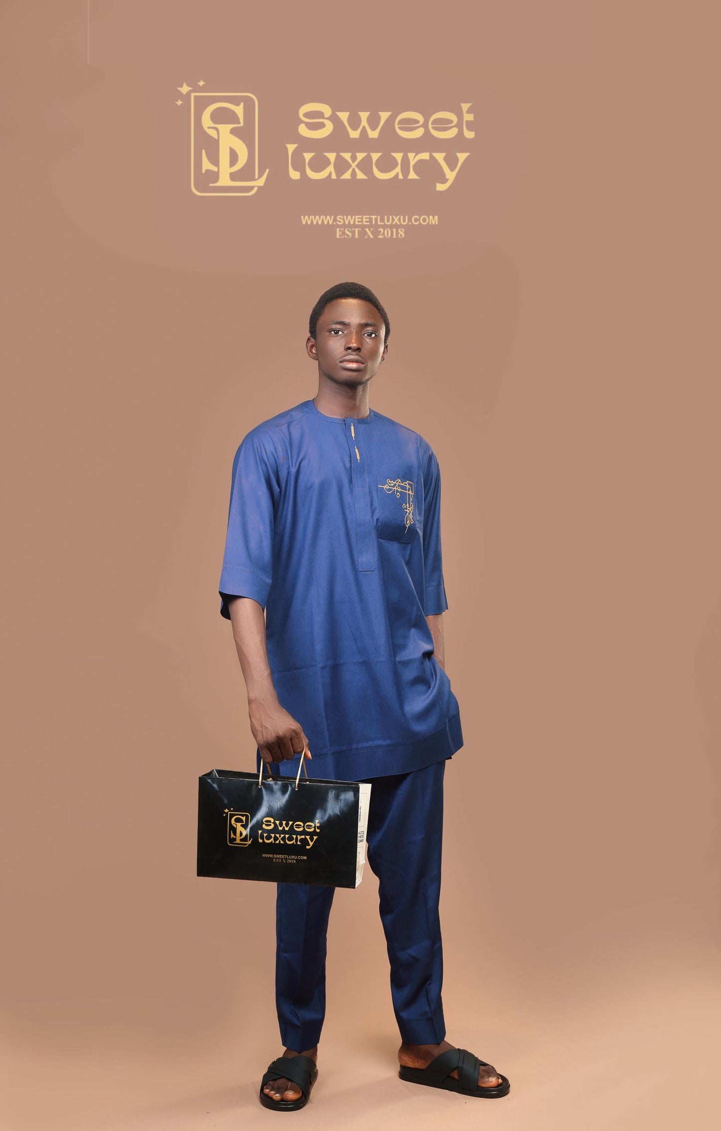 Royal Blue Elegance Kaftan (Copy)